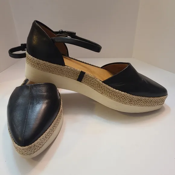 Coclico EVA sole platform Popup wedge Italian Leather sandals Size 37