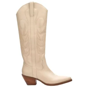 Coconuts by Matisse Agency Western Pointed Toe Boot in Ivory Size 9 White