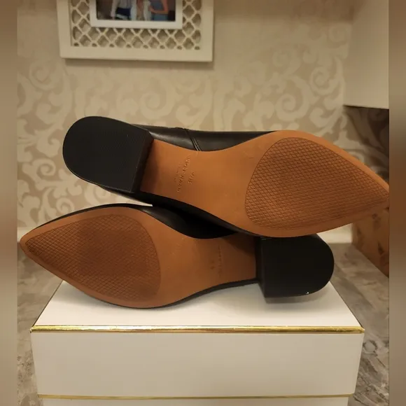 Cole Haan Black Ankle Booties with Pointed Toe