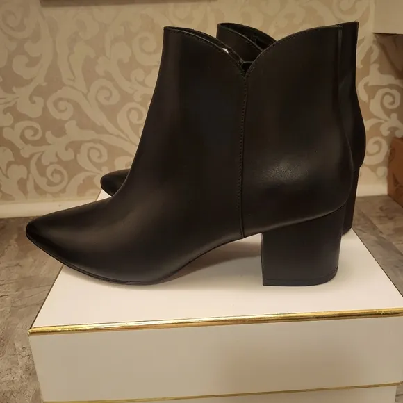 Cole Haan Black Ankle Booties with Pointed Toe