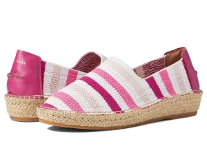Cole Haan Cloudfeel Stitchlite Espadrille Pink Stripe 6.5 B (M)