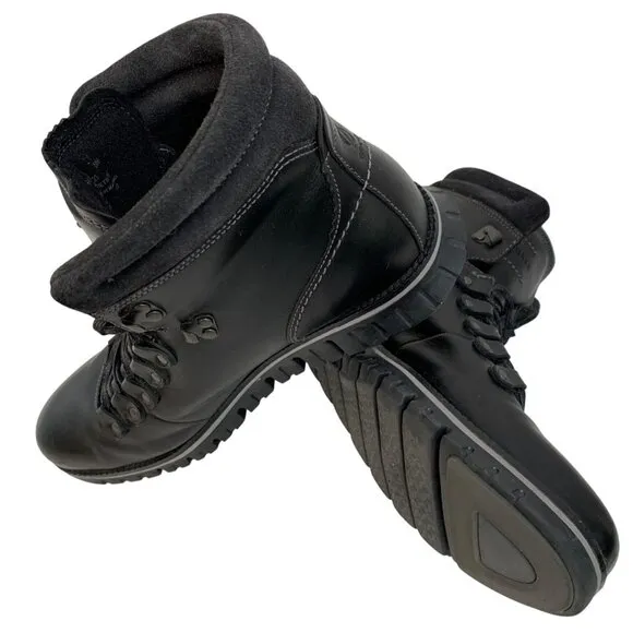 Cole Haan Mens Sz 10M Zerogrand Black Leather Hiker Boot C30403 Waterproof