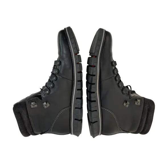 Cole Haan Mens Sz 10M Zerogrand Black Leather Hiker Boot C30403 Waterproof