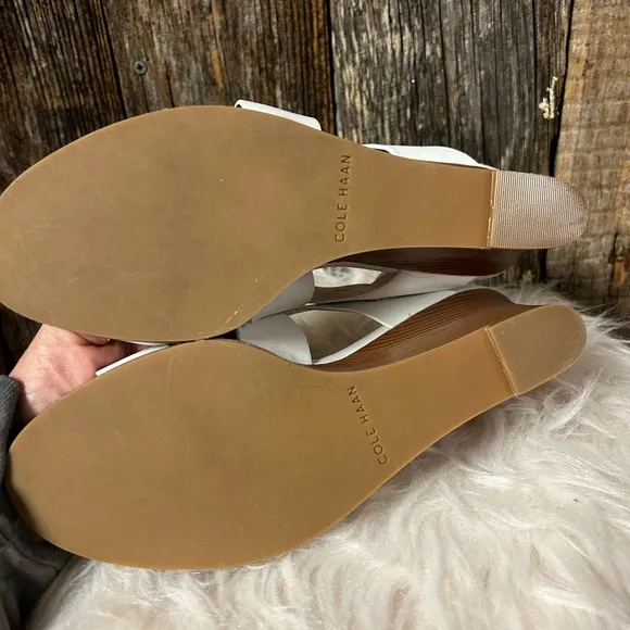 Cole Haan Women's Penelope Wedge Leather Ankle-High Wedged Sandal