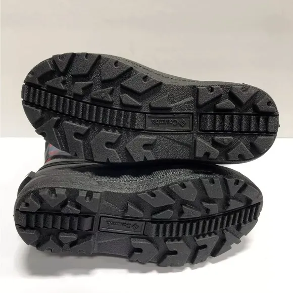 Columbia Youth Boys Powderbug Waterproof Black Boots Size 3 M
