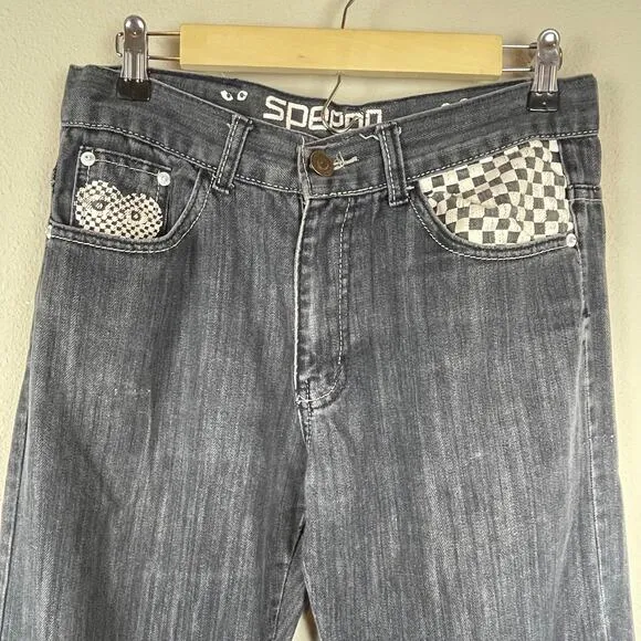 Comme Des Garcons Play Levi's Jeans Speedo Opening Size 30 Black Denim Painted