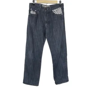 Comme Des Garcons Play Levi's Jeans Speedo Opening Size 30 Black Denim Painted