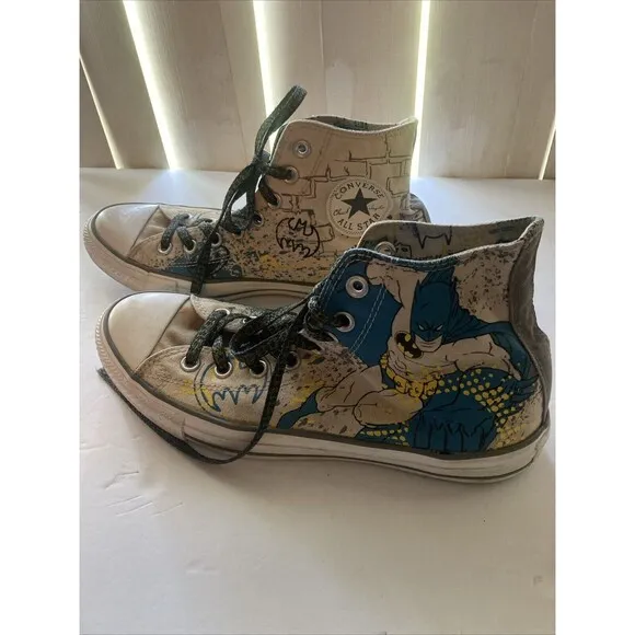 Converse All-stars x DC Comics Batman CTAS Hi Sneakers Mens Sz 8 Classic Skater