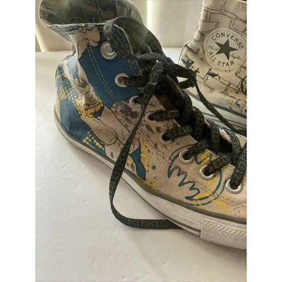 Converse All-stars x DC Comics Batman CTAS Hi Sneakers Mens Sz 8 Classic Skater