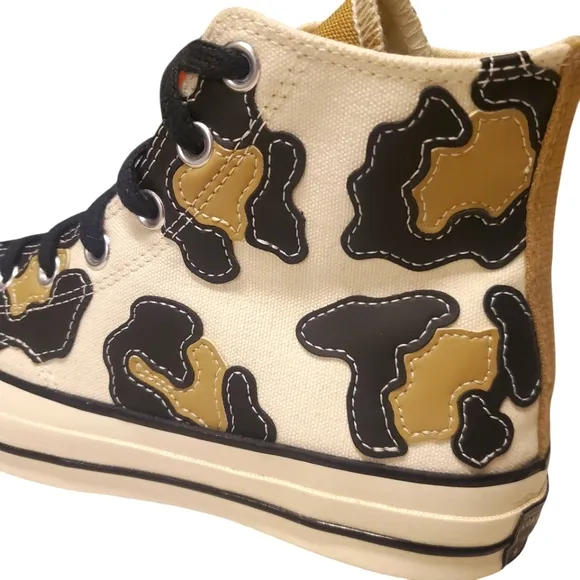 CONVERSE‎ Chuck Taylor 70 Hacked Archive Cream/Black/Tan Canvas High Top M/6 W/8