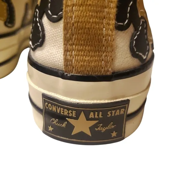CONVERSE‎ Chuck Taylor 70 Hacked Archive Cream/Black/Tan Canvas High Top M/6 W/8