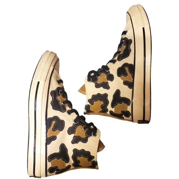 CONVERSE‎ Chuck Taylor 70 Hacked Archive Cream/Black/Tan Canvas High Top M/6 W/8