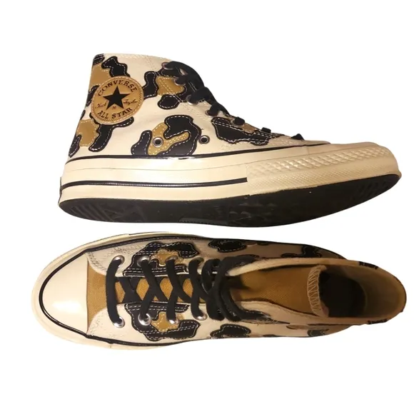 CONVERSE‎ Chuck Taylor 70 Hacked Archive Cream/Black/Tan Canvas High Top M/6 W/8