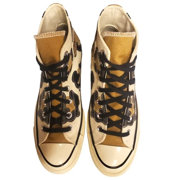 CONVERSE‎ Chuck Taylor 70 Hacked Archive Cream/Black/Tan Canvas High Top M/6 W/8