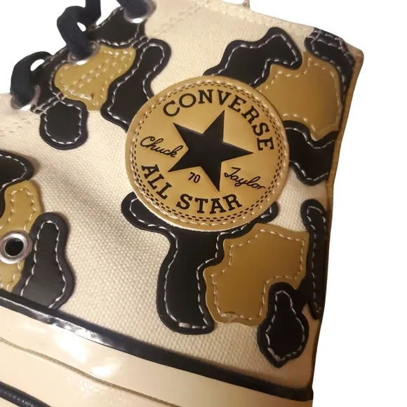CONVERSE‎ Chuck Taylor 70 Hacked Archive Cream/Black/Tan Canvas High Top M/6 W/8
