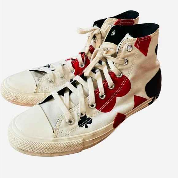 Converse Chuck Taylor All Star High Deck of Cards Sneakers Size 8.5