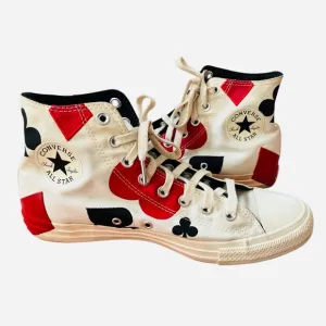 Converse Chuck Taylor All Star High Deck of Cards Sneakers Size 8.5