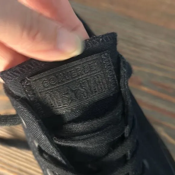 Converse Chuck Taylor All Star Platform Ox Triple‎ Black low top skater sneakers