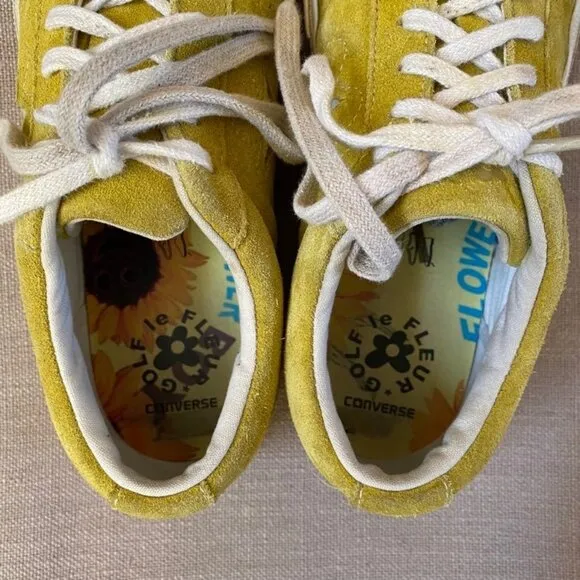Converse One Star x Golf Le Fleur Sulphur 2017 Unisex Sneaker Mens size 8 Yellow