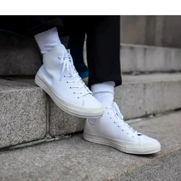 Converse Prime Star Chuck Taylor All Star Leather High Top Sneakers Size Wmn 7.5