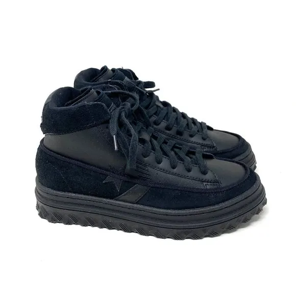 Converse Women's Size 7 169478C Black Ice Pro Leather X2 High Sneakers Lifestyle