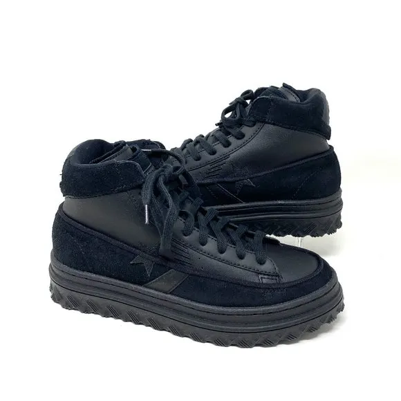 Converse Women's Size 7 169478C Black Ice Pro Leather X2 High Sneakers Lifestyle