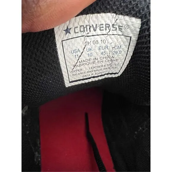 Converse Men’s Black Basketball Sneakers Size 11