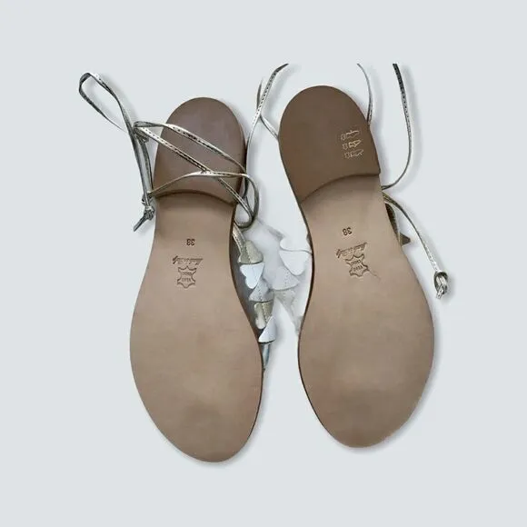 CoRNETTI Heart Lace Up Sandals NWOT