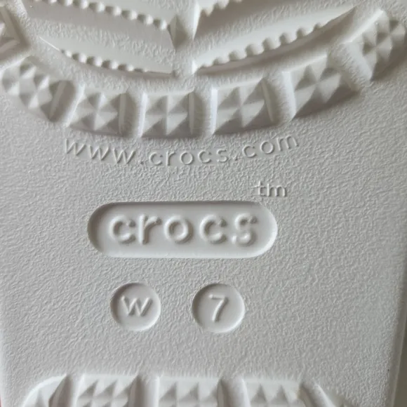 Crocs Kids White Glitter Sandals