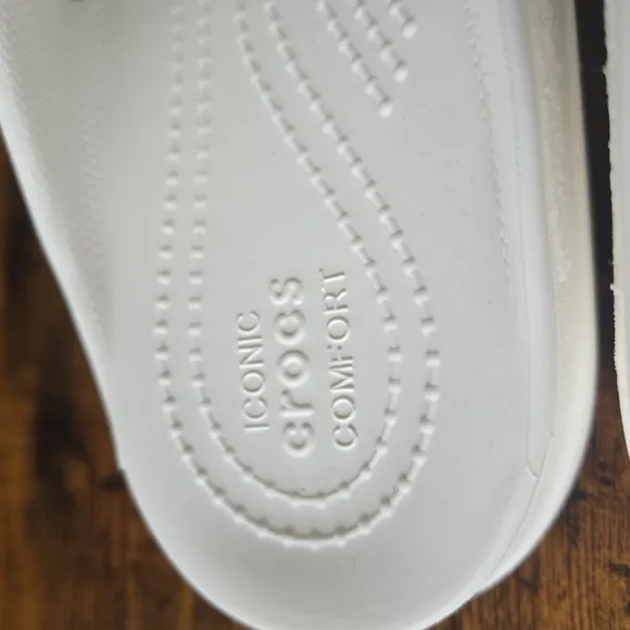 Crocs Kids White Glitter Sandals