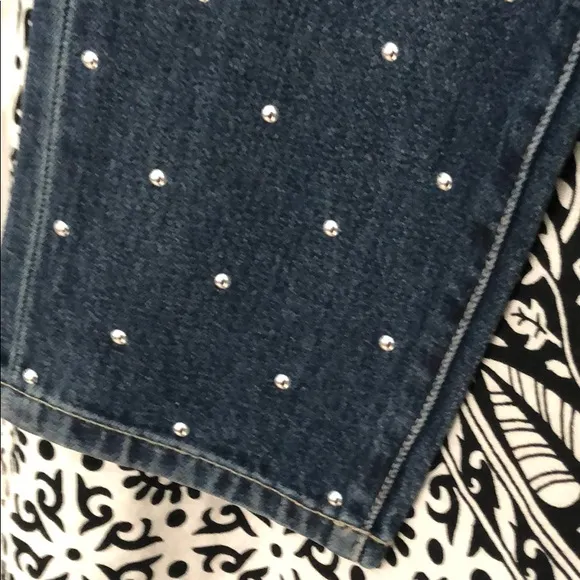 CURRENT ELLIOT SILVER STUDDED JEANS