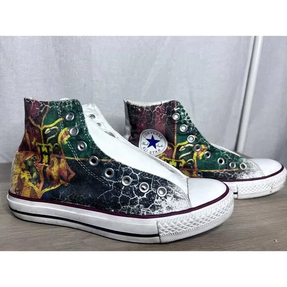 Custom Harry Potter Hogwarts Houses Converse High Top Sneakers