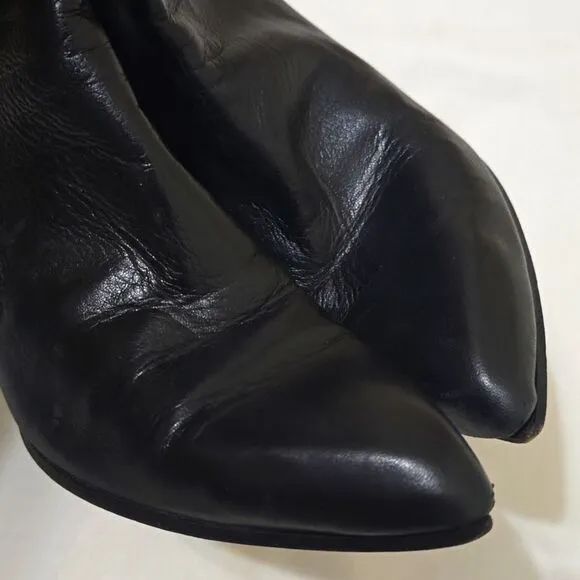 Custom national vintagew women's mens  leather Boots size 38