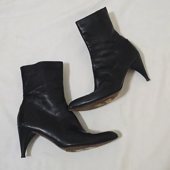 Custom national vintagew women's mens  leather Boots size 38
