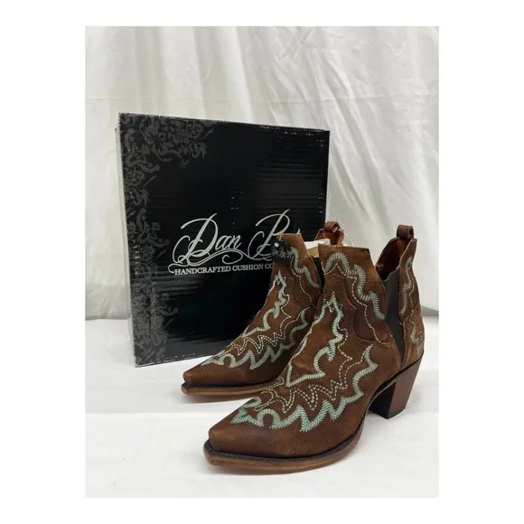 Dan Post Vallejo Boots Size: 7 Brand New in Box Western Booties Turquoise Brown