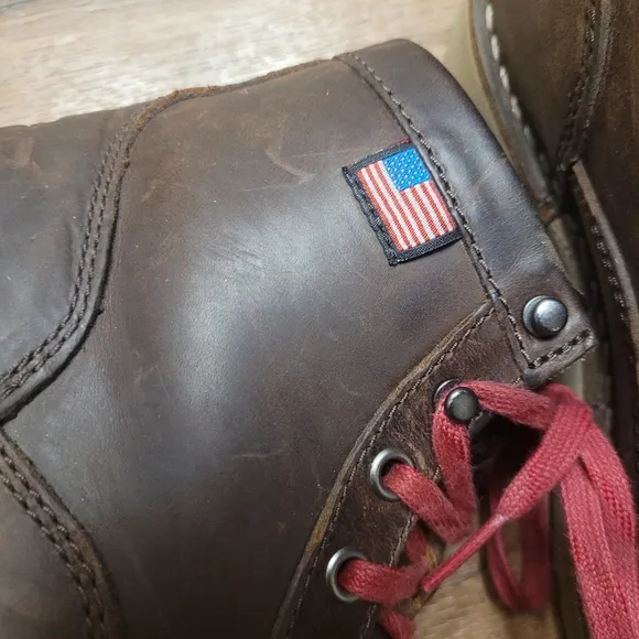 Danner Dark Brown Bull Run Moc Toe Boots - Size 7.5