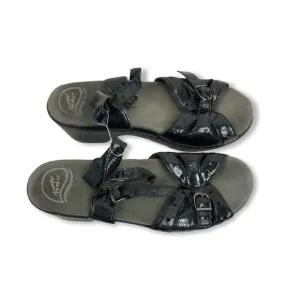Dansko Black Leather Sandals