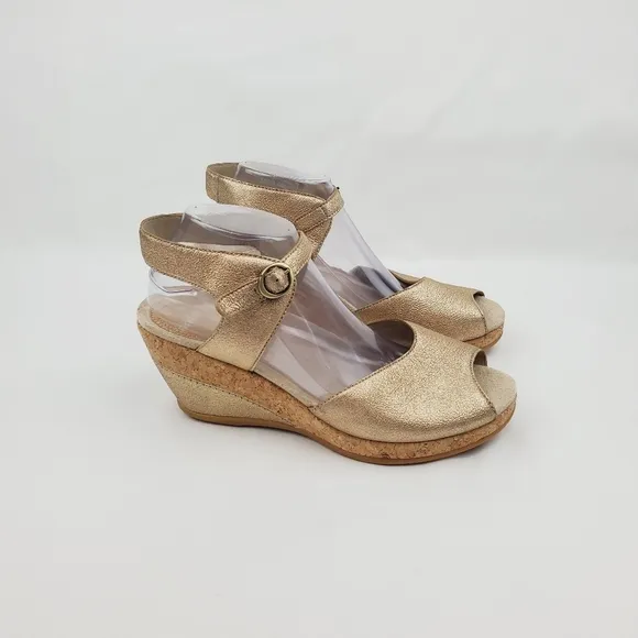 Dansko Charlotte cork grain leather sandals