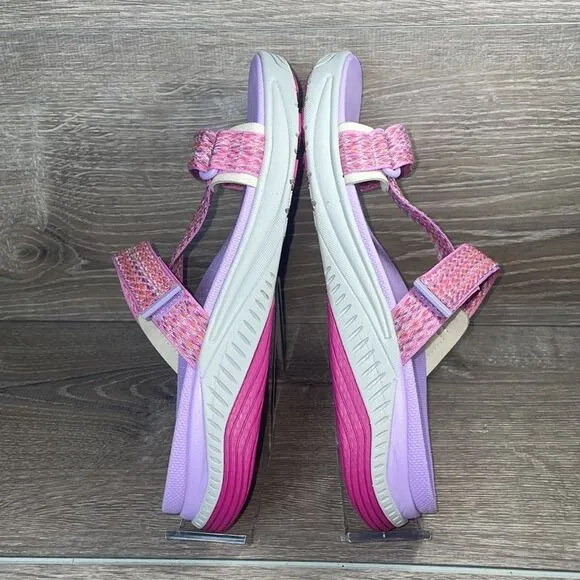 Dansko Rosette Fuchsia Multi Women’s Sz 9.5-10/EU 40 Hook &amp; Loop Sandals