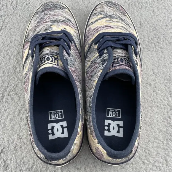 DC Studio TX Sneakers Men 10 Camo Canvas Skater Travel Surfer Streetwear Outdoor