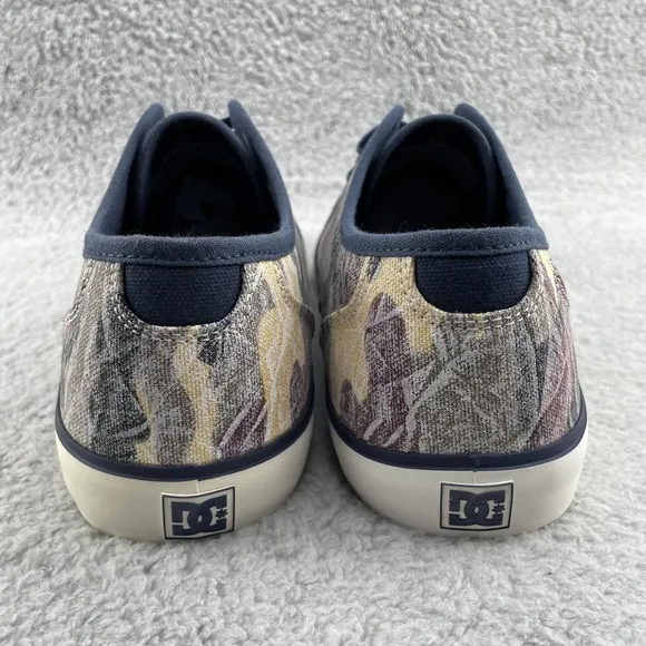 DC Studio TX Sneakers Men 10 Camo Canvas Skater Travel Surfer Streetwear Outdoor