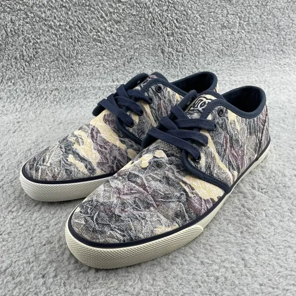 DC Studio TX Sneakers Men 10 Camo Canvas Skater Travel Surfer Streetwear Outdoor