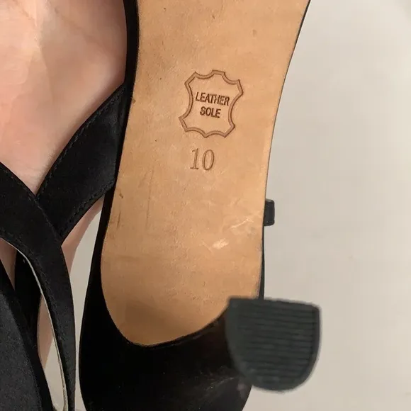 Dezario Slingback Satin Embellished Sandals