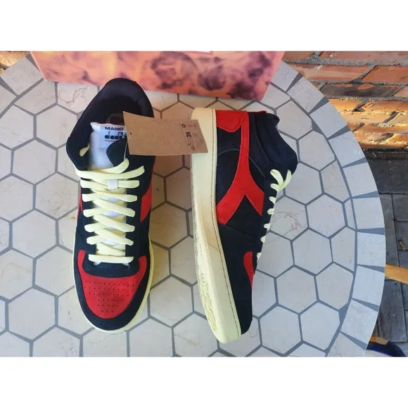 Diadora X Men 97 Magic Basket Low Phoenix Black Red Marvel New w/Box Size 12