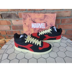 Diadora X Men 97 Magic Basket Low Phoenix Black Red Marvel New w/Box Size 12