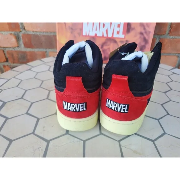Diadora X Men 97 Magic Basket Low Phoenix Black Red Marvel New w/Box Size 12