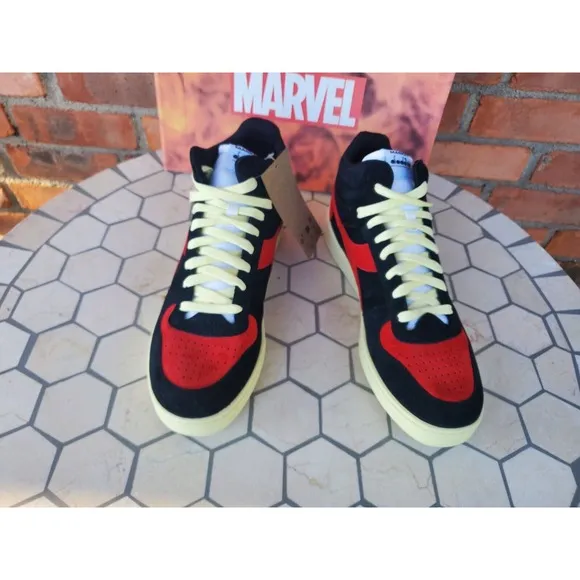 Diadora X Men 97 Magic Basket Low Phoenix Black Red Marvel New w/Box Size 12