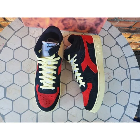 Diadora X Men 97 Magic Basket Low Phoenix Black Red Marvel New w/Box Size 12