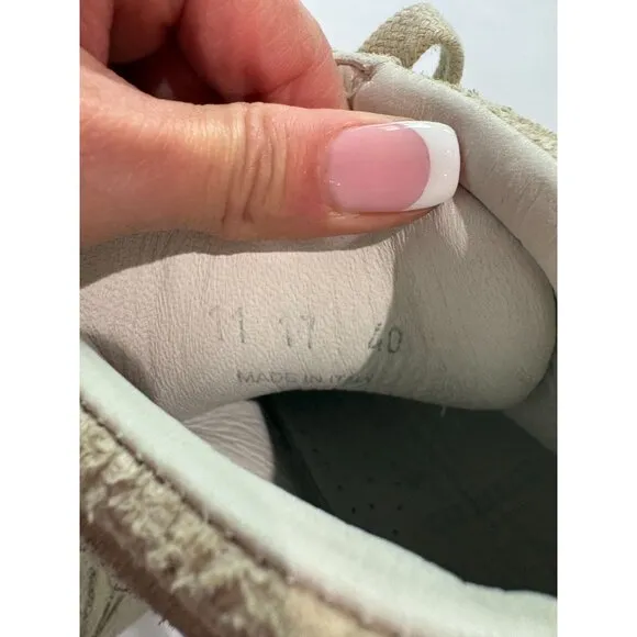 Diemme Brenta Alto Suede High Top Sneakers in Beige