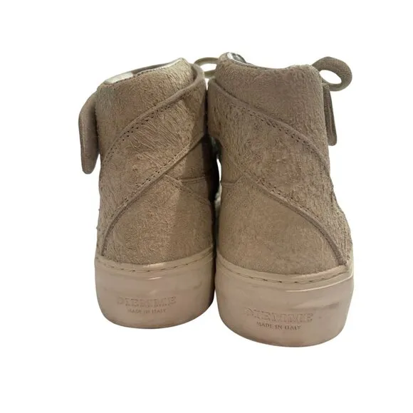 Diemme Brenta Alto Suede High Top Sneakers in Beige